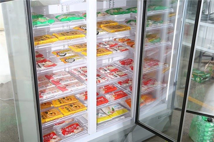 Glass Door Freezer Display